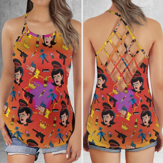 Criss Cross Tank Top - 74A8UXZ7