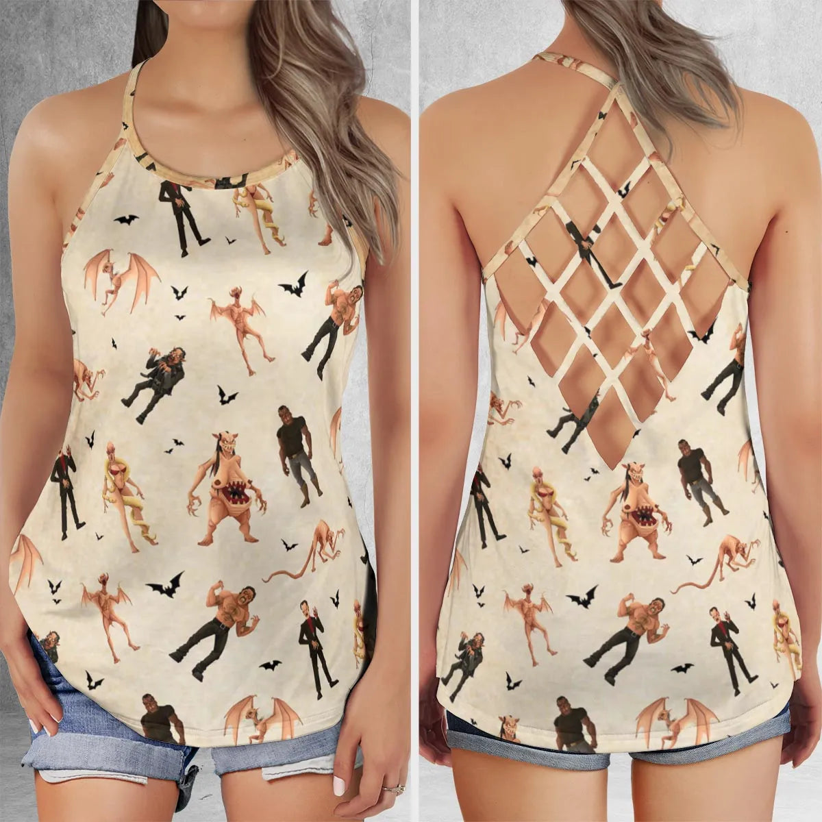 Criss Cross Tank Top - UJ7WEZHD
