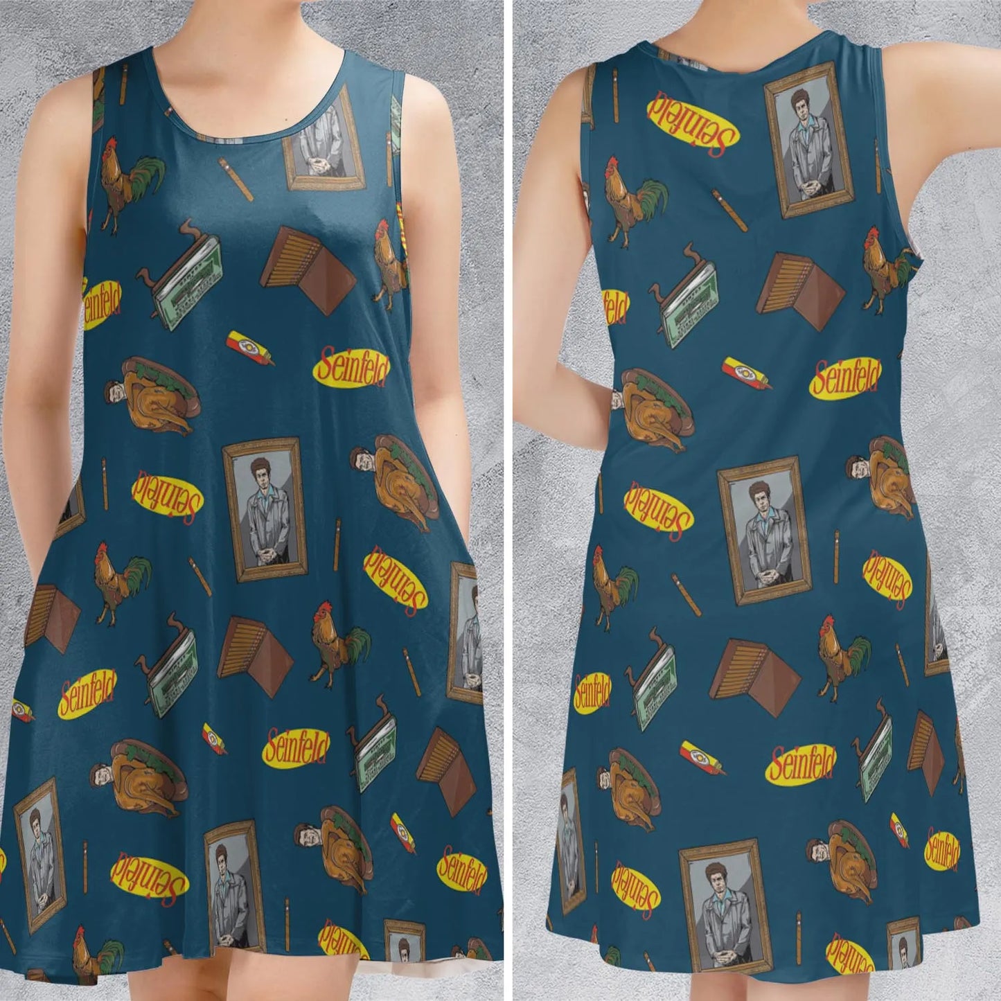 Sleeveless Dress - B1ZEBRPJ