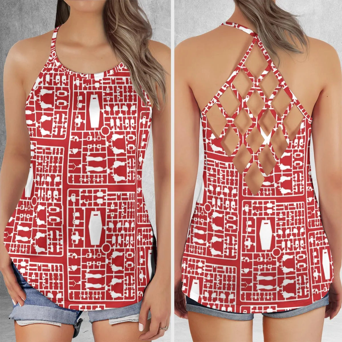 Criss Cross Tank Top - RTB4PKM6