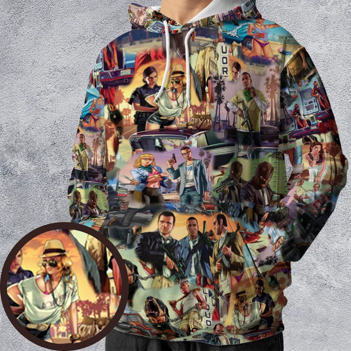 All-over Print Hoodie - 71PWE1MM
