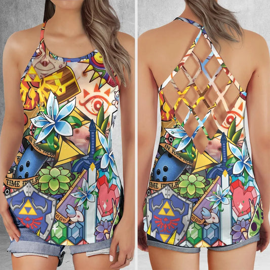 Criss Cross Tank Top - W3SYWBSF