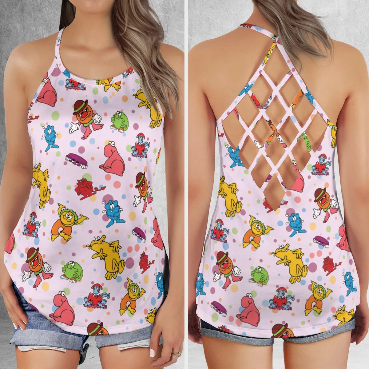 Criss Cross Tank Top - NPY6RH3J