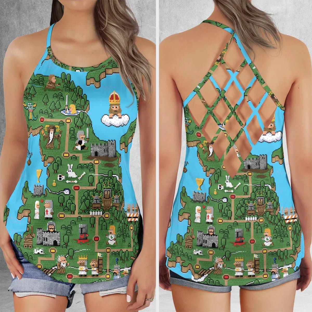 Criss Cross Tank Top - UU45JVZA