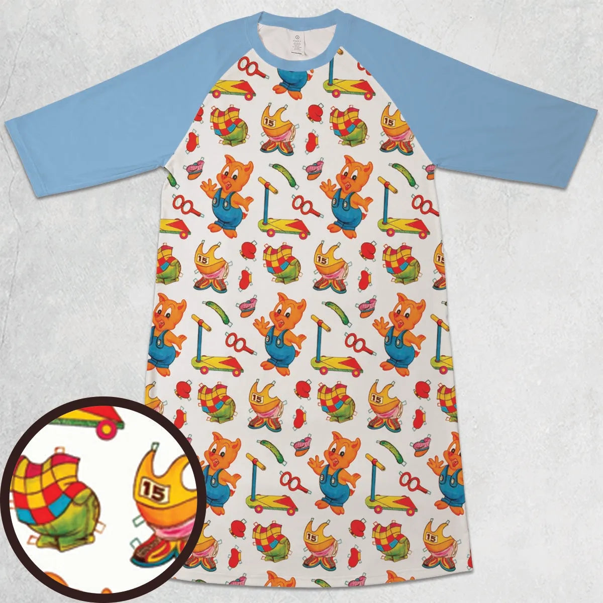 3/4 Sleeve Raglan Dress - 9PPVWXBR