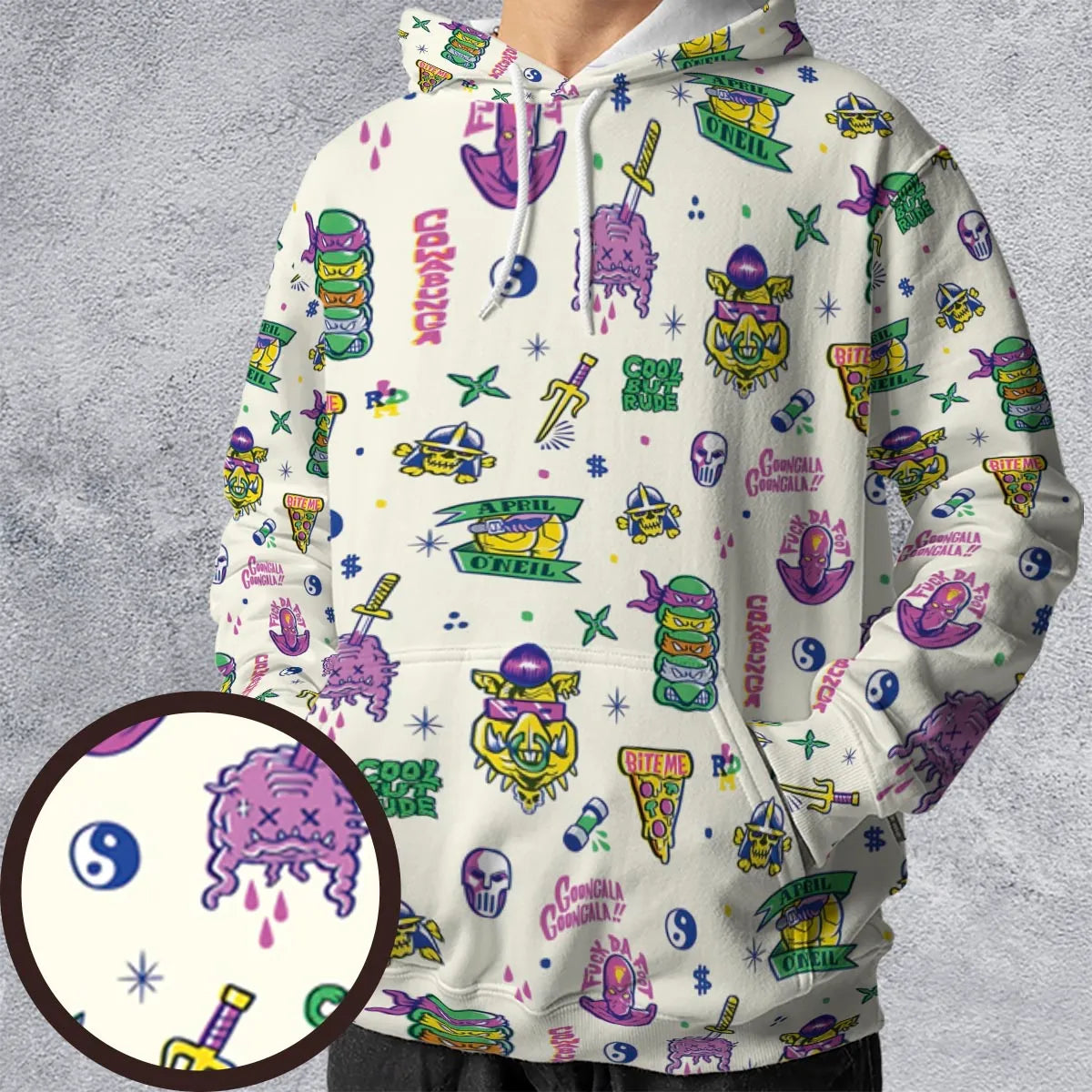 All-over Print Hoodie - YUXKRNX8