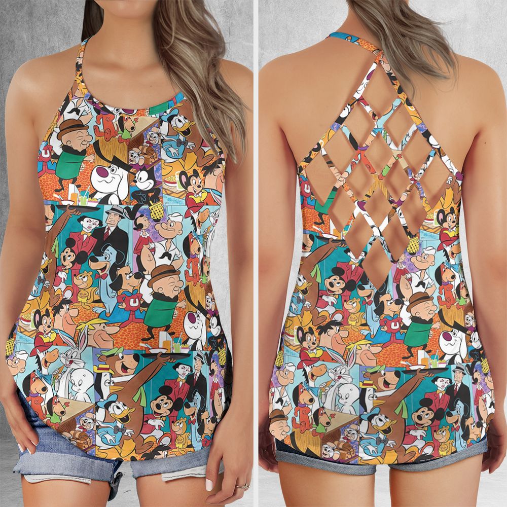 Criss Cross Tank Top - USHBYMWX -  - 1
