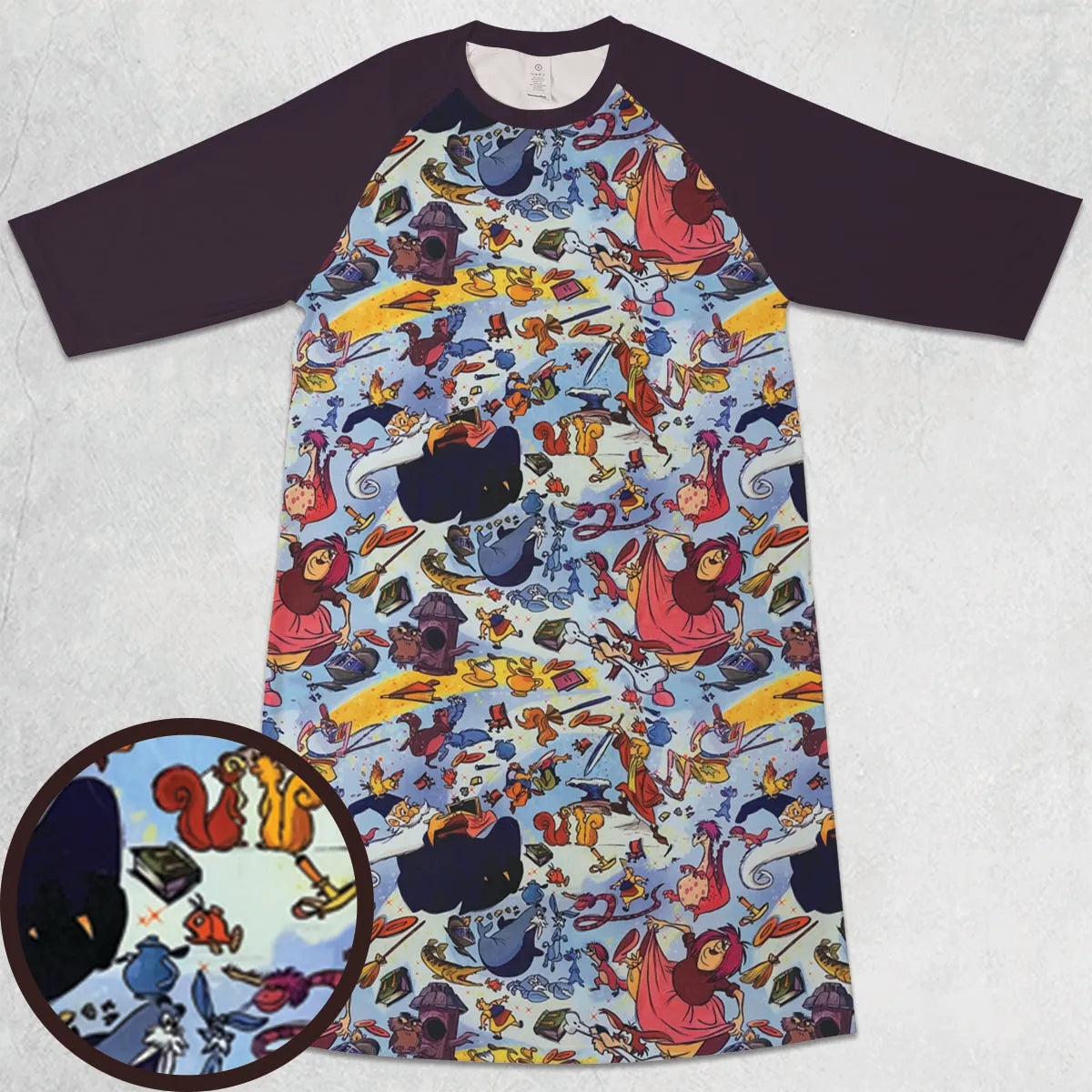 3/4 Sleeve Raglan Dress - SJW1K9MT