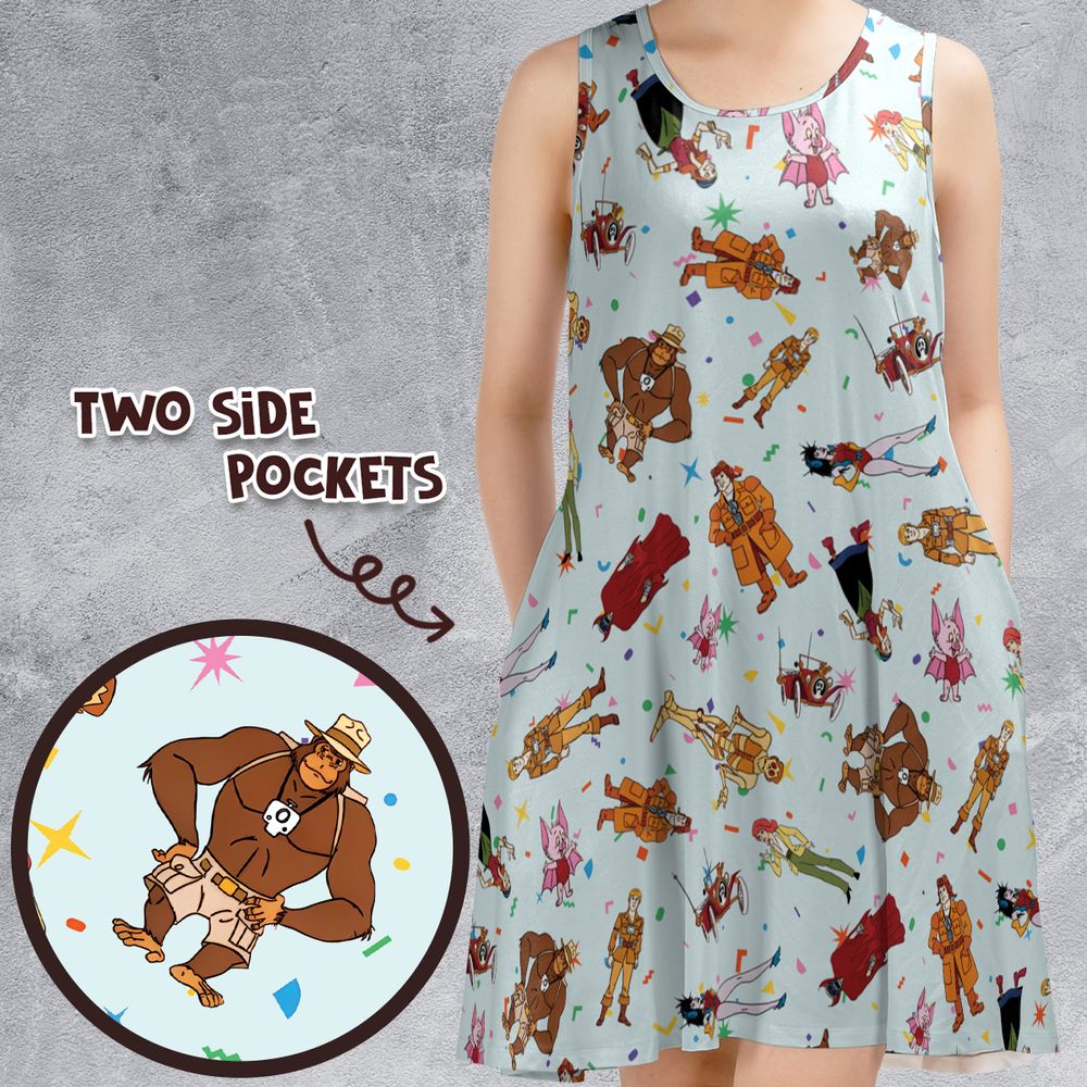 Sleeveless Dress - J6LN83TE -  - 1