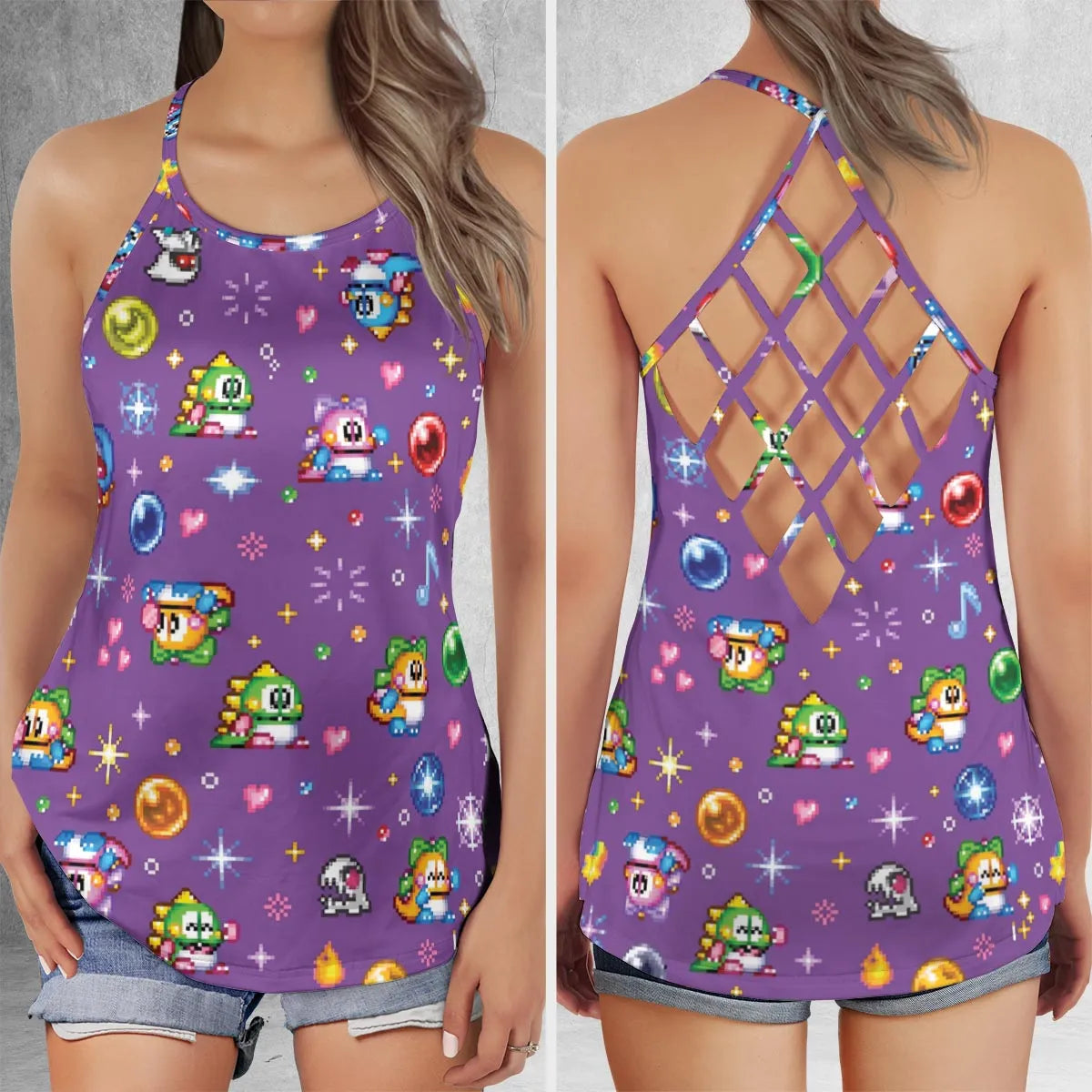 Criss Cross Tank Top - T4MKQ5TS