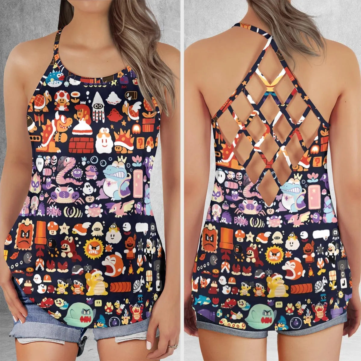Criss Cross Tank Top - B3T8QT55