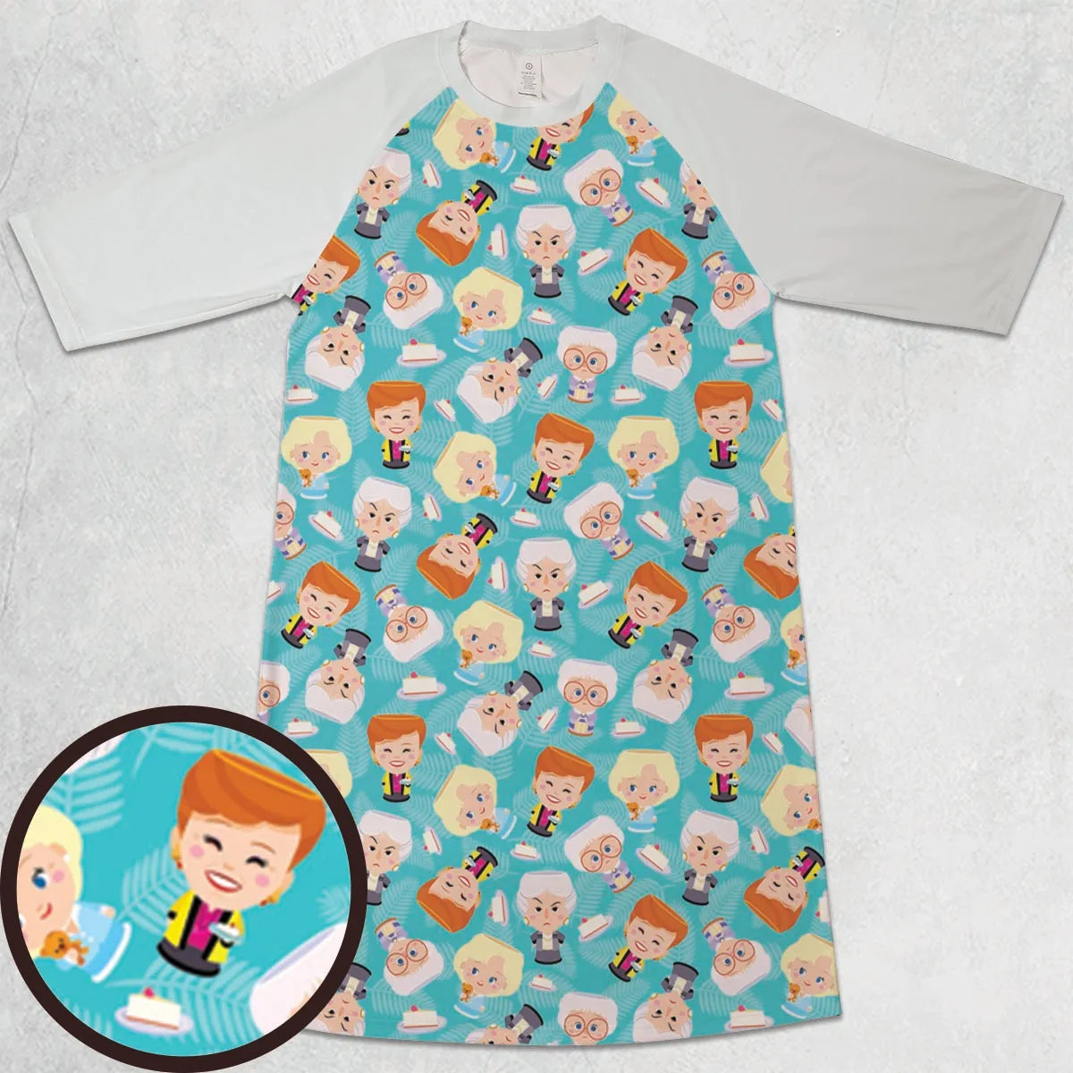 3/4 Sleeve Raglan Dress - R8LZ1AU3