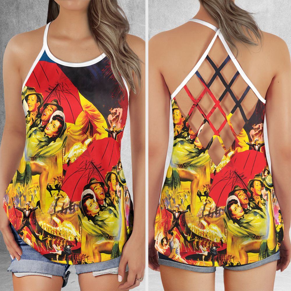 Criss Cross Tank Top - JE3QHLDW -  - 1