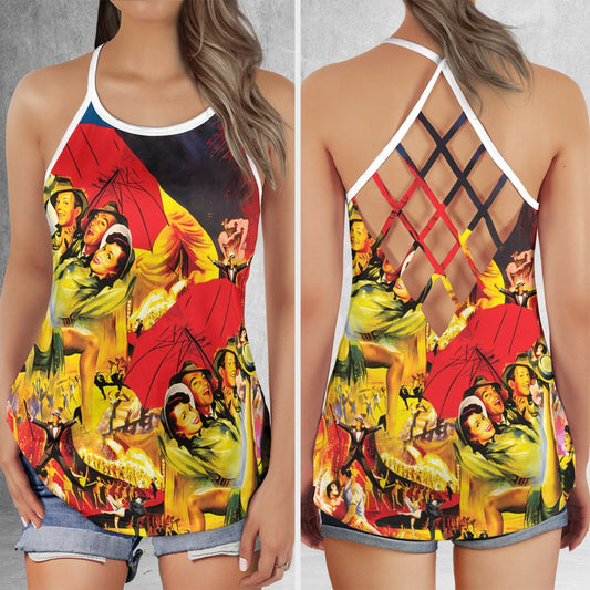 Criss Cross Tank Top - JE3QHLDW -  - 1