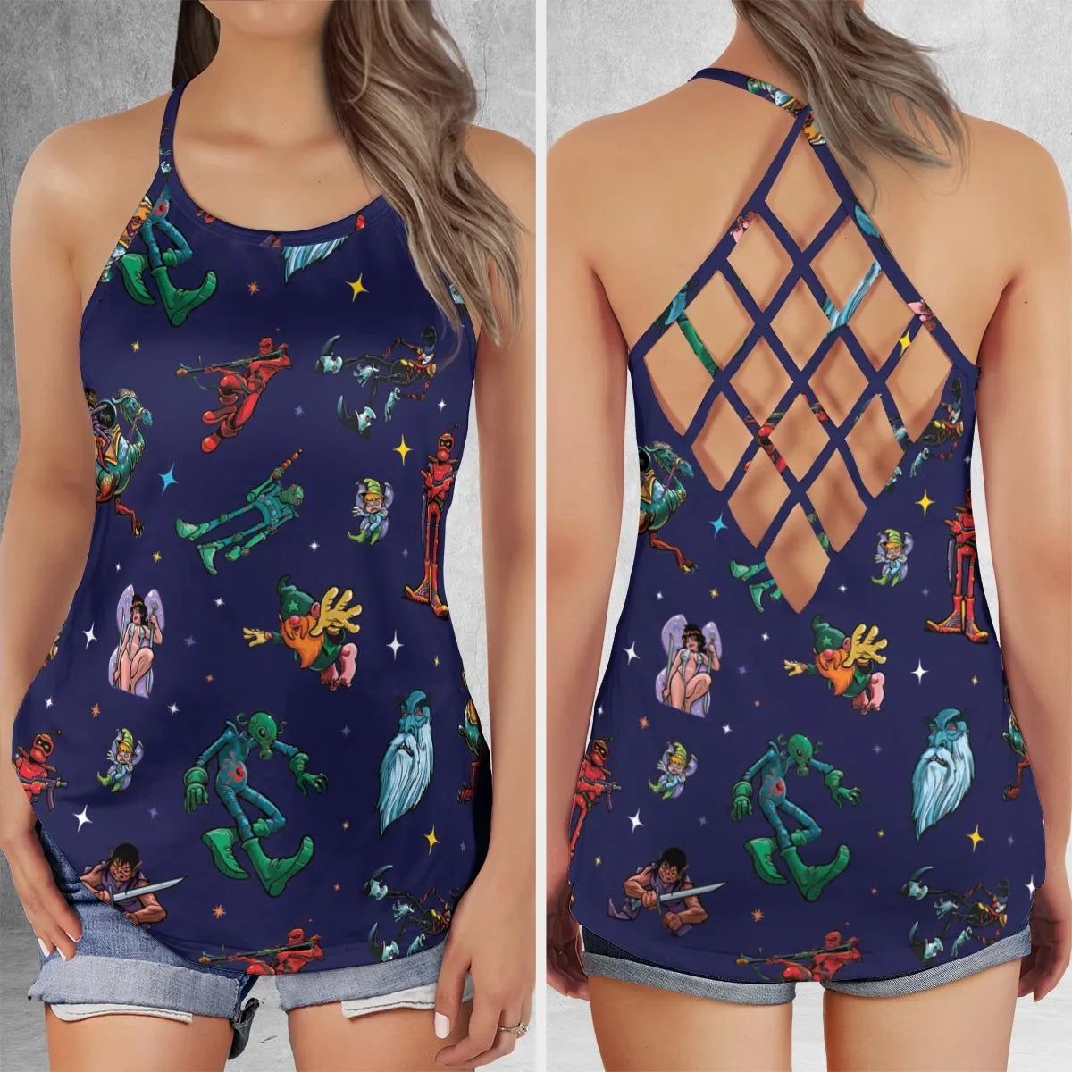 Criss Cross Tank Top - BBZB6A2M