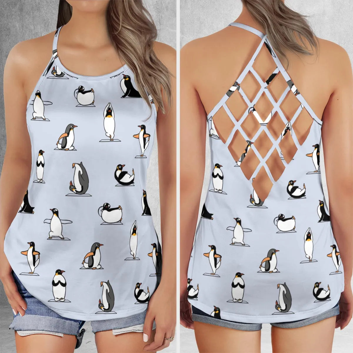 Criss Cross Tank Top - LUWXE7BX