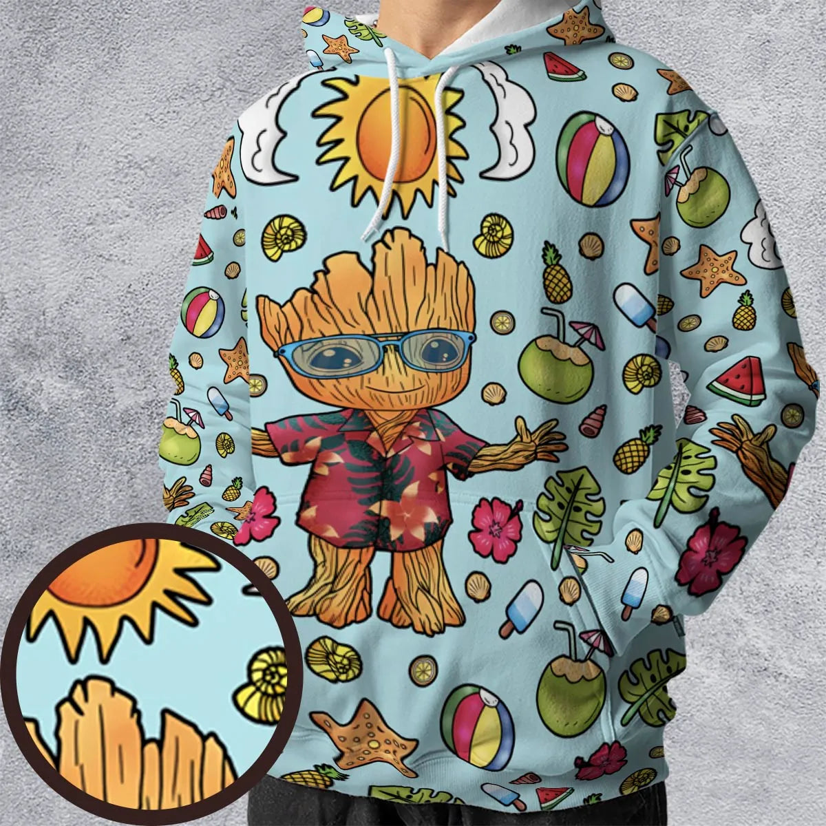 All-over Print Hoodie - AU1JEMD4