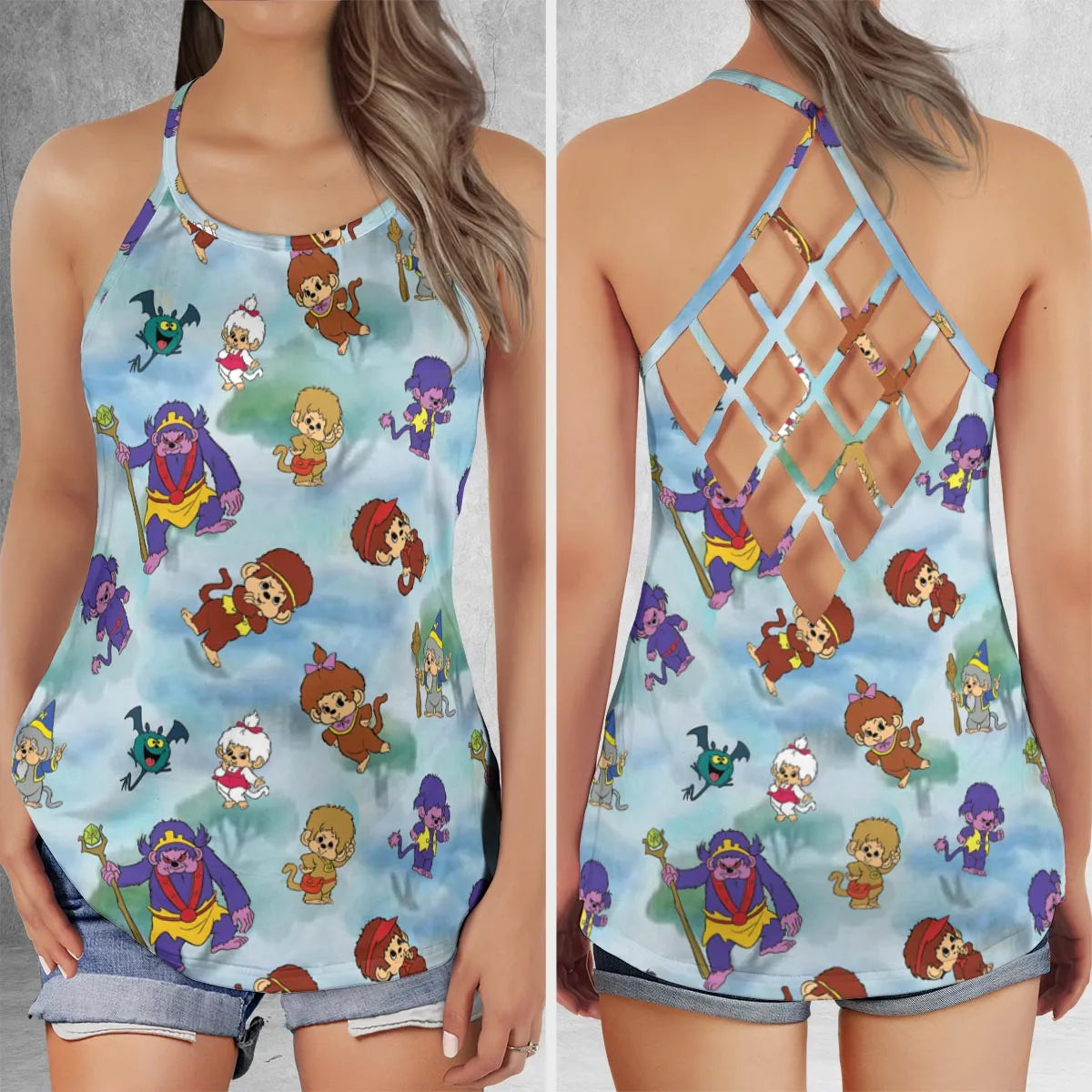 Criss Cross Tank Top - VPYM7T88