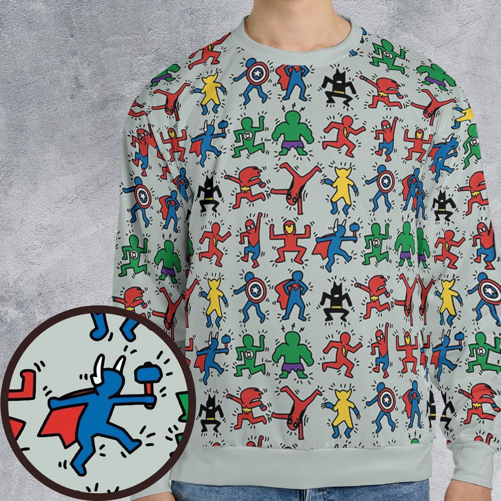All-over Print Sweatshirt - F47K4NZH -  - 1