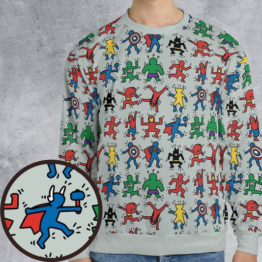 All-over Print Sweatshirt - F47K4NZH -  - 1