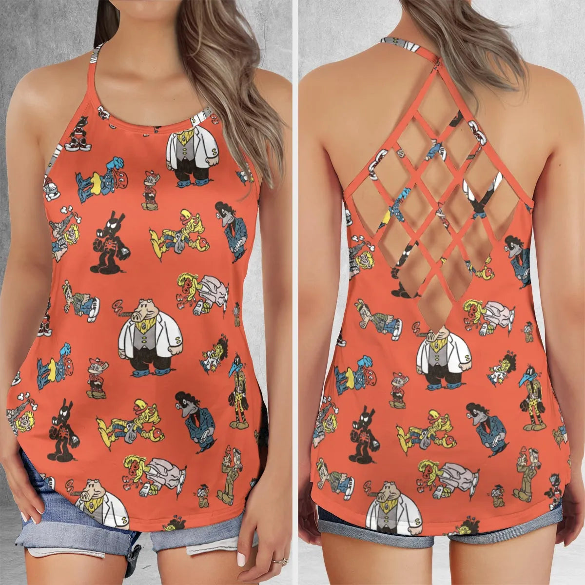Criss Cross Tank Top - VGYG6NA9