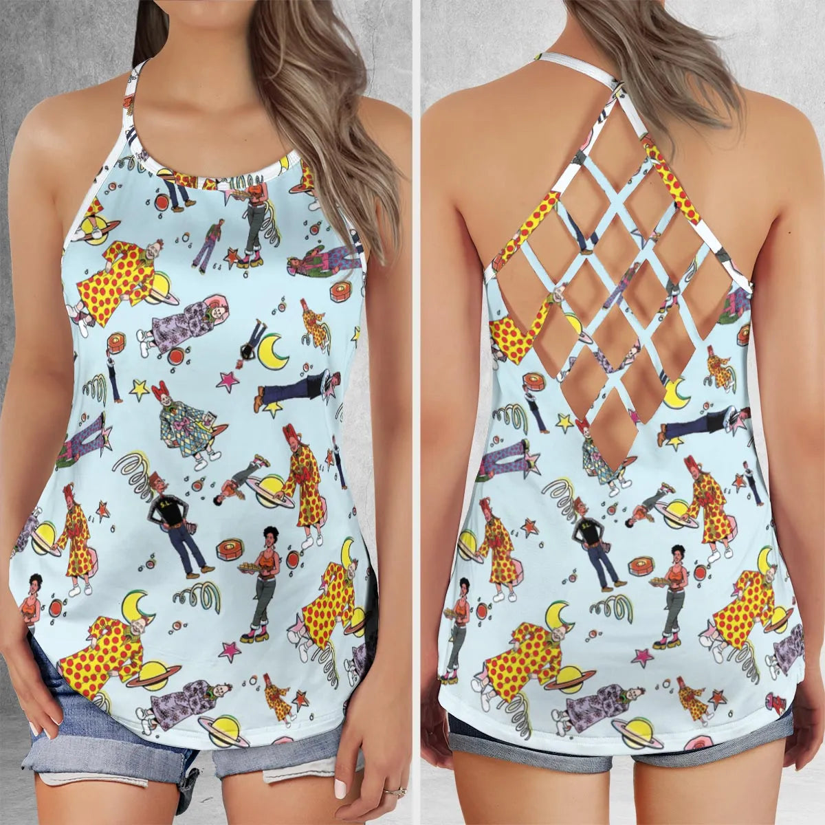Criss Cross Tank Top - G4QCXREZ