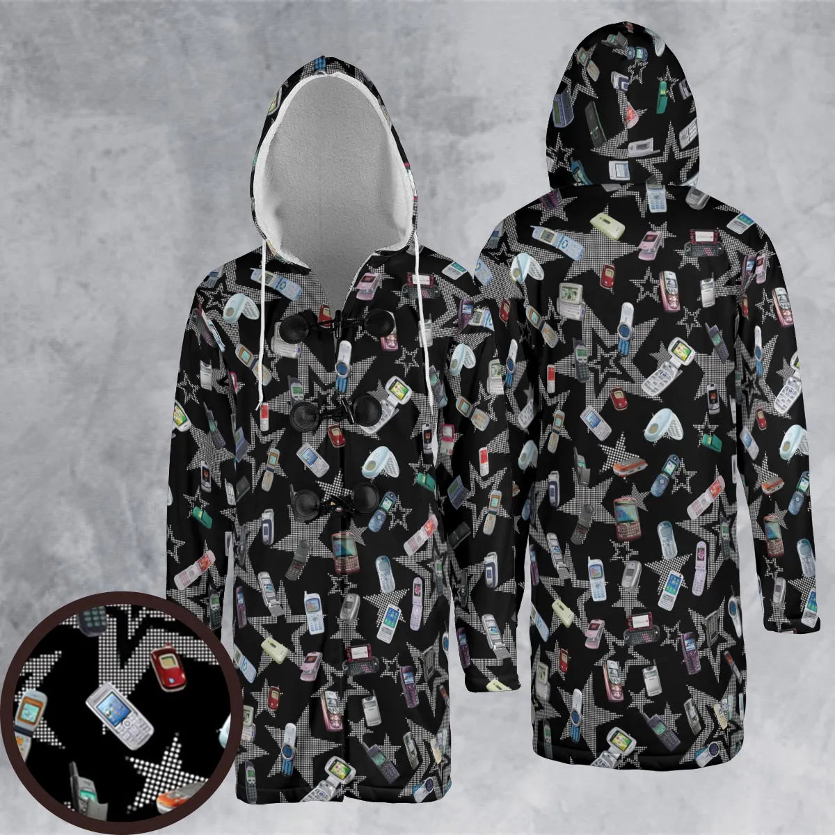 Hooded Cloak Coat - 58S86BJ7