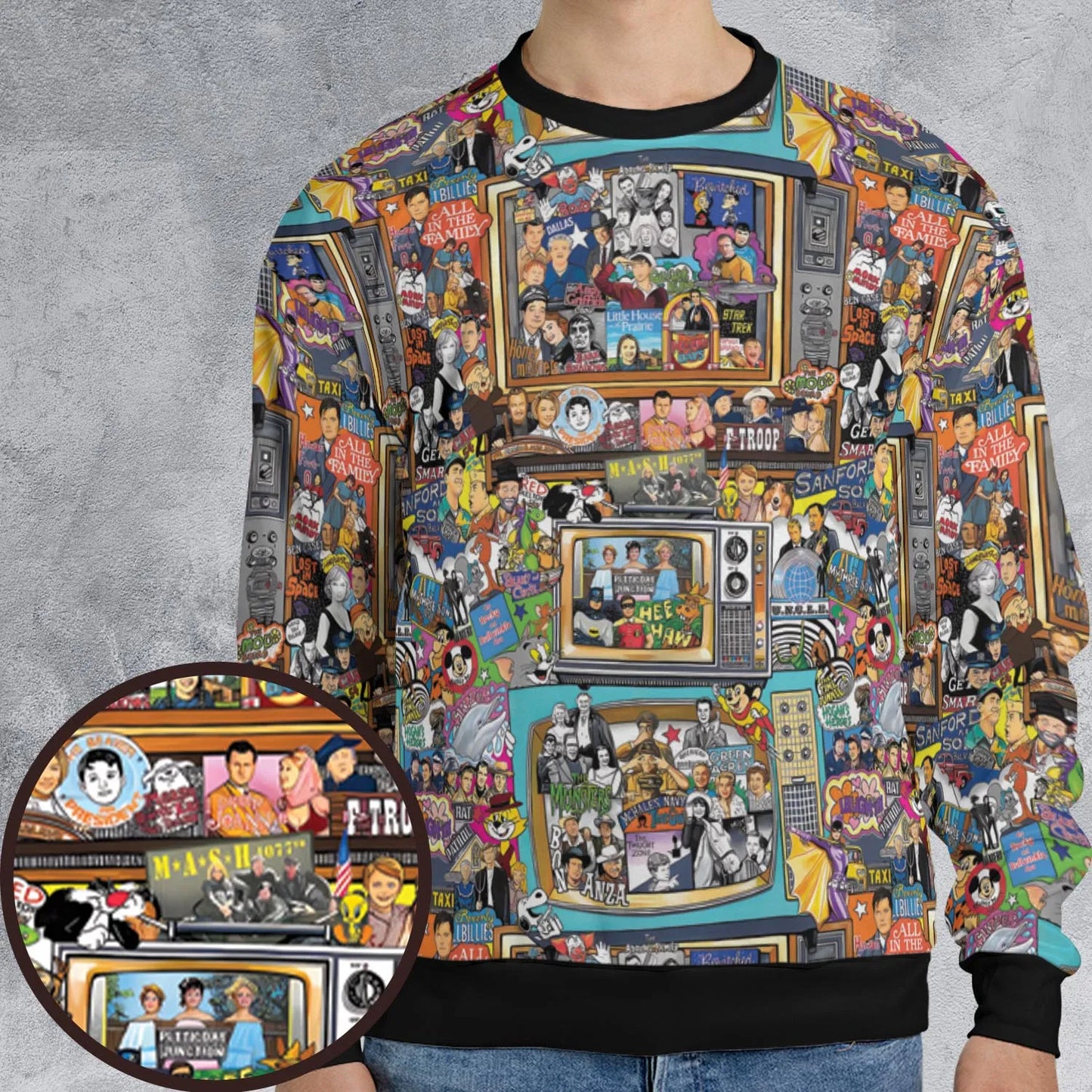 All-over Print Sweatshirt - RZHMQA2M