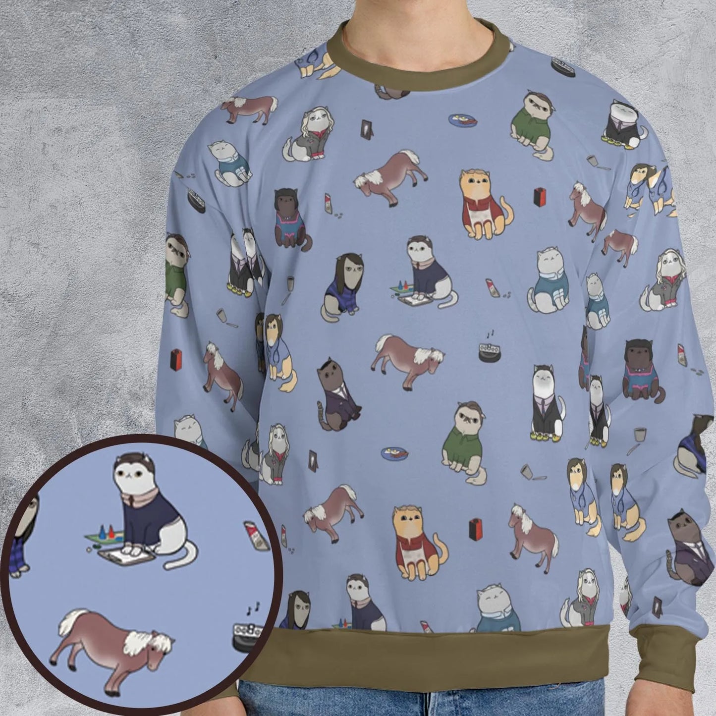 All-over Print Sweatshirt - HZ11NTPW