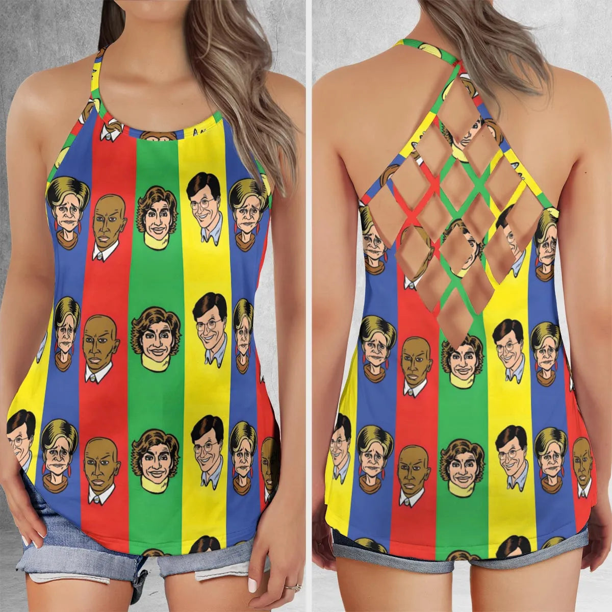 Criss Cross Tank Top - 253JA5U5