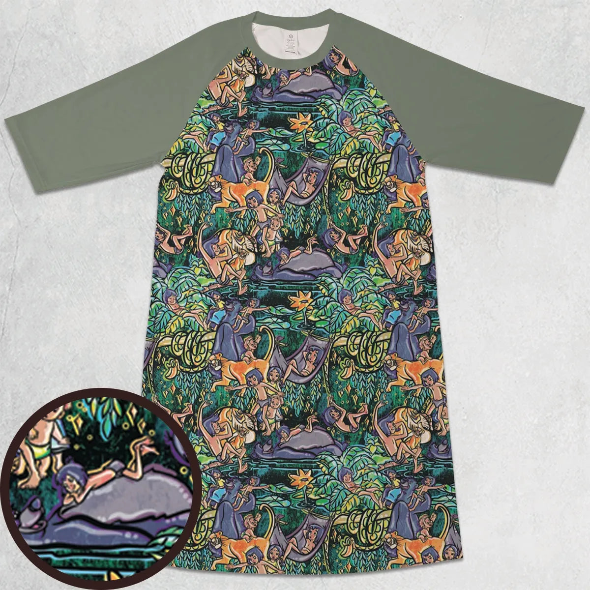 3/4 Sleeve Raglan Dress - BPQNPUFZ