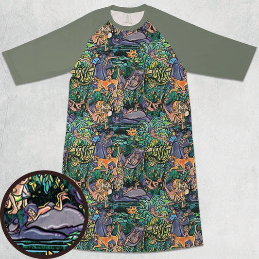 3/4 Sleeve Raglan Dress - BPQNPUFZ
