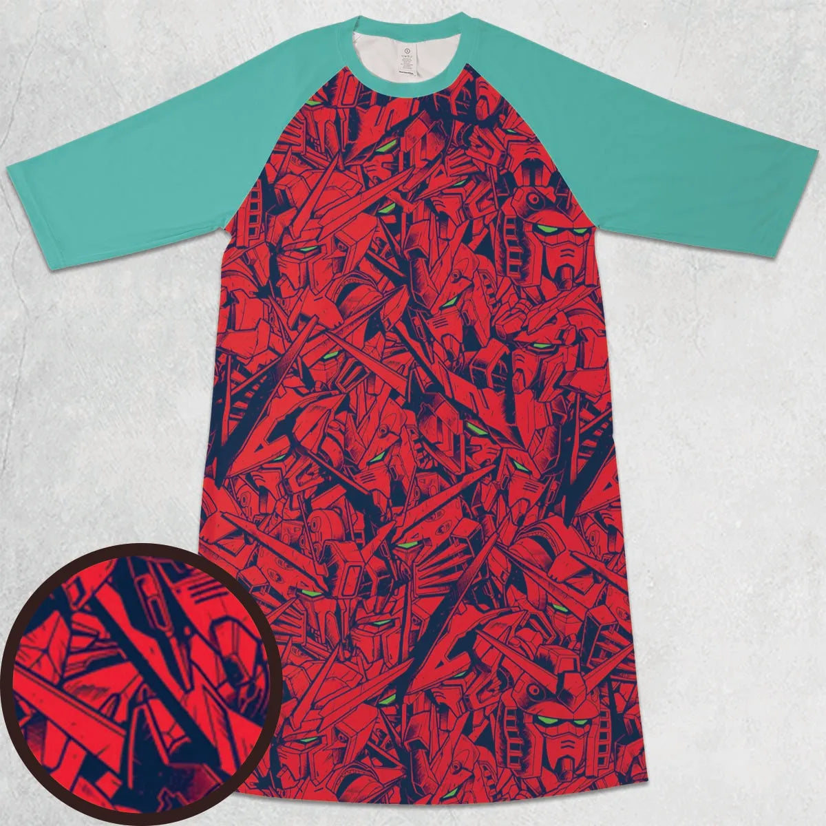3/4 Sleeve Raglan Dress - 2UUYXL9N