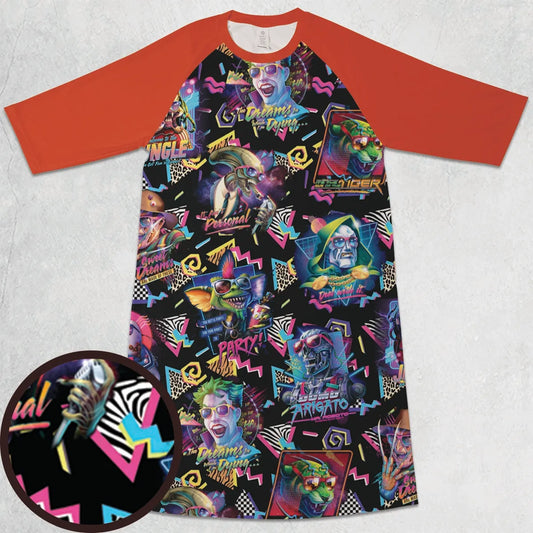 3/4 Sleeve Raglan Dress - YLWCWP2R