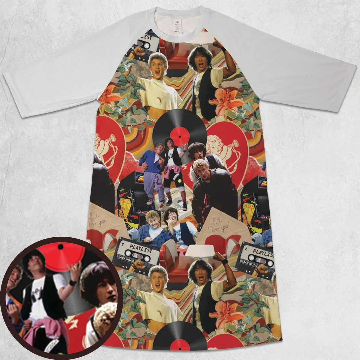 3/4 Sleeve Raglan Dress - HJWZLHSP