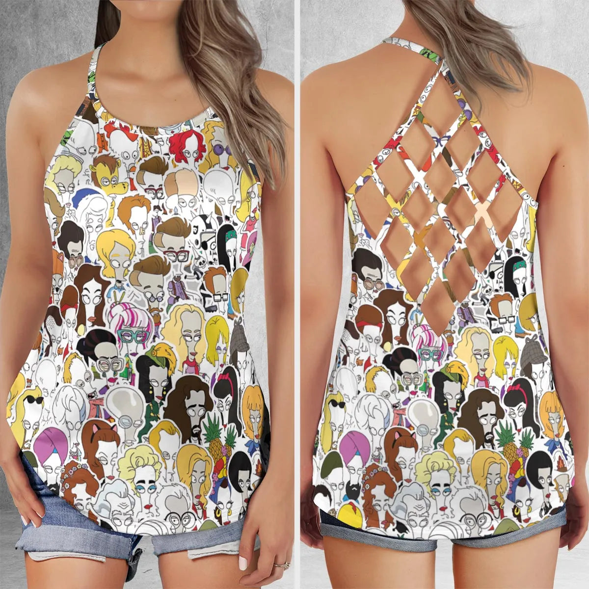 Criss Cross Tank Top - TN83GPEY