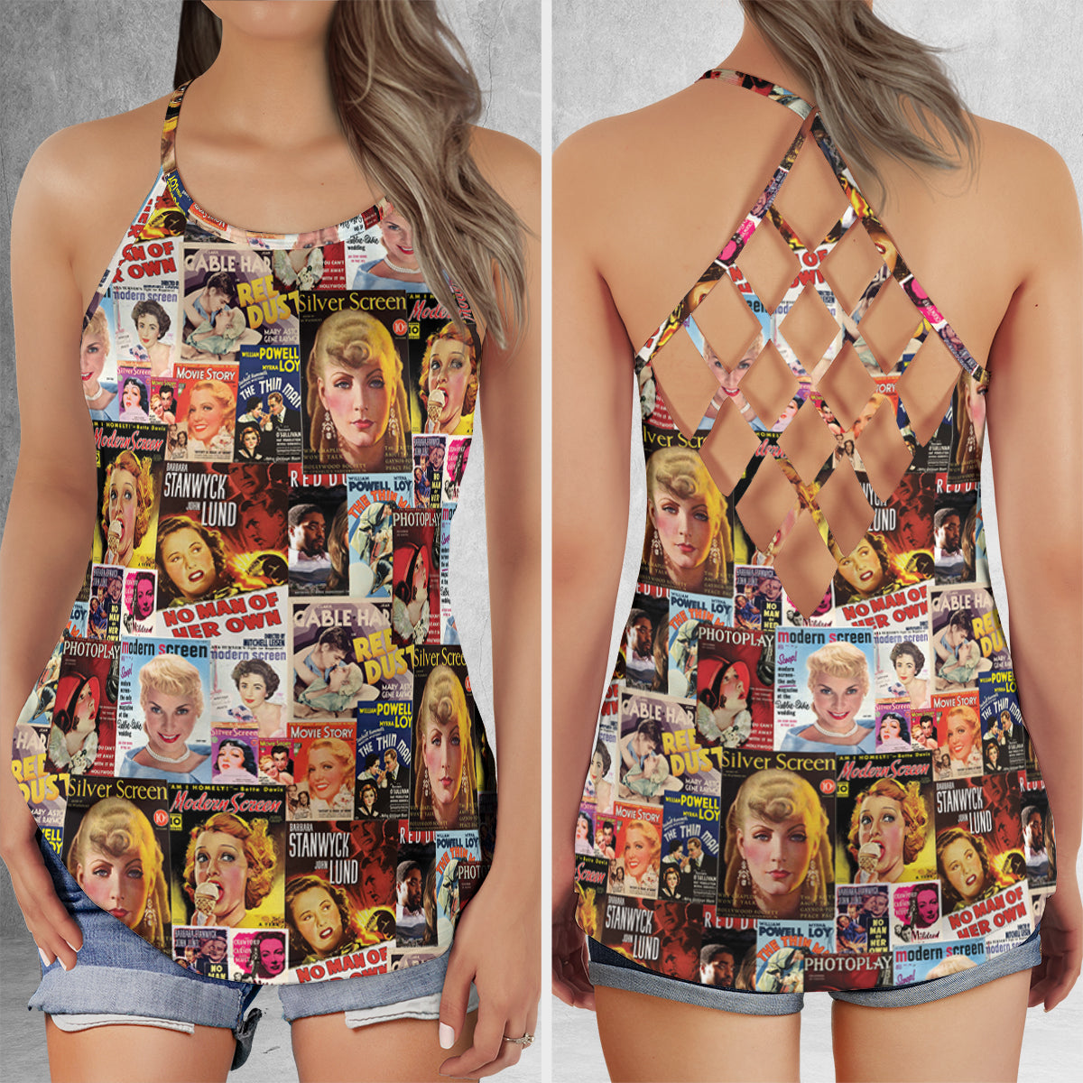 Criss Cross Tank Top - GNEE32W1