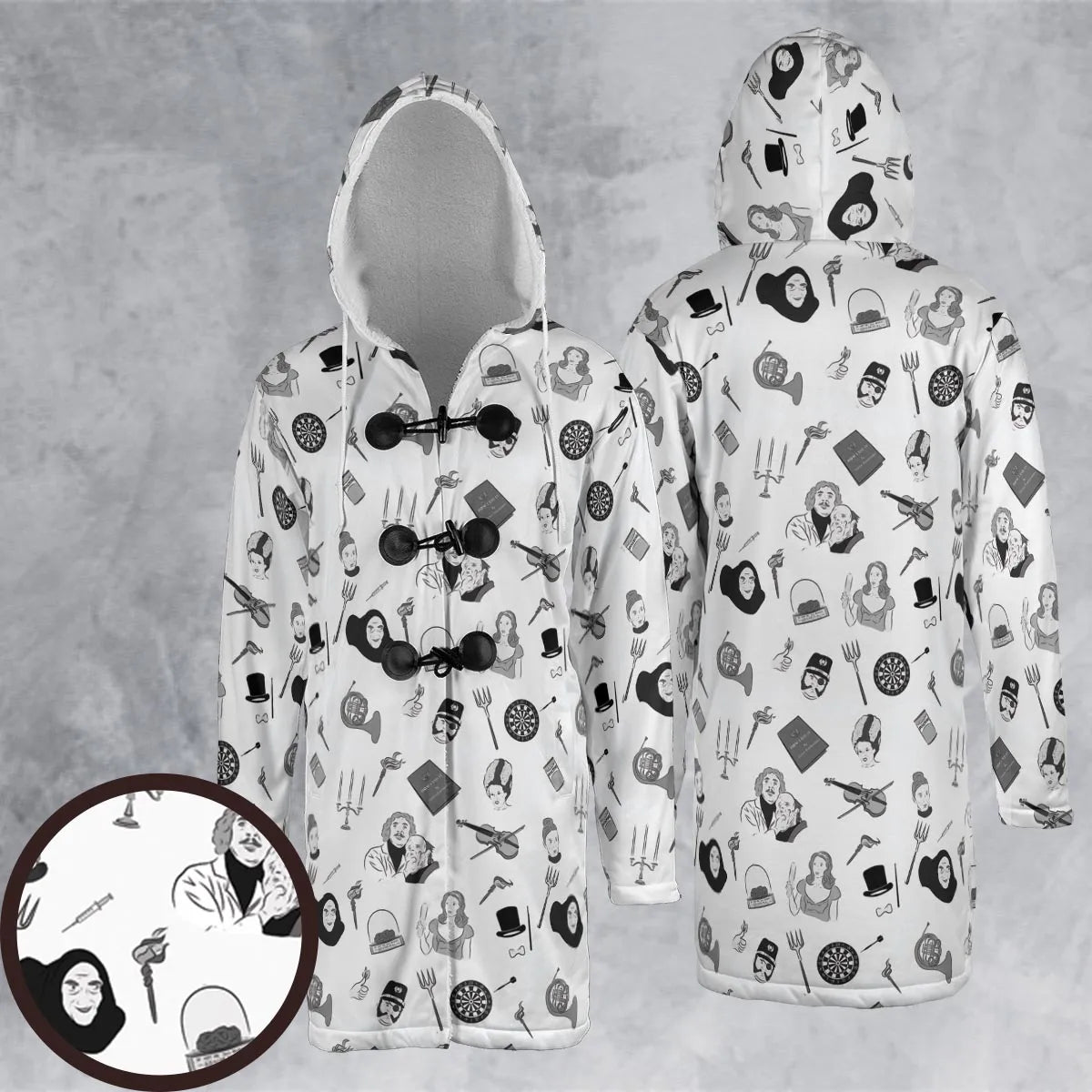 Hooded Cloak Coat - EC78U86M