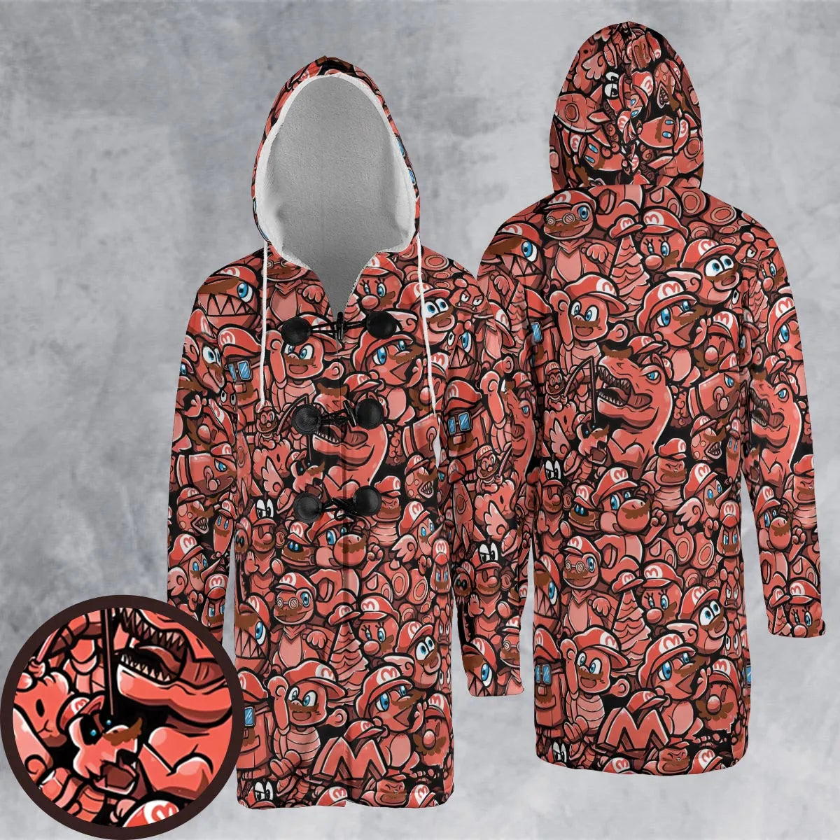 Hooded Cloak Coat - WPH43K43