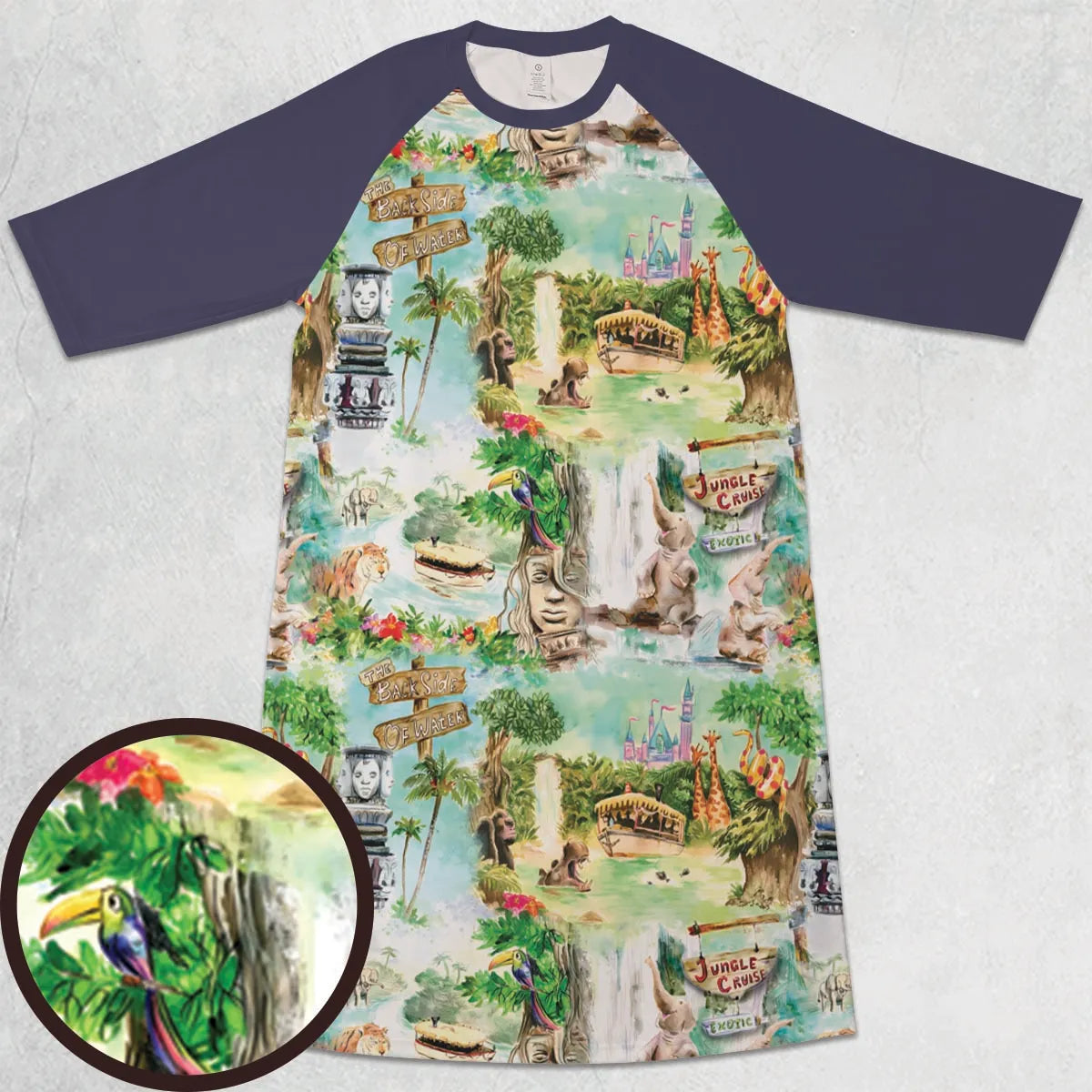 3/4 Sleeve Raglan Dress - XGRK7YFM