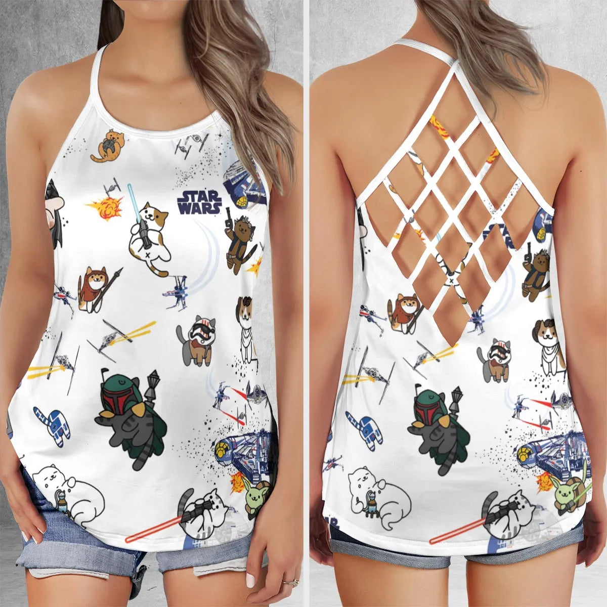 Criss Cross Tank Top - LHHG5NPR