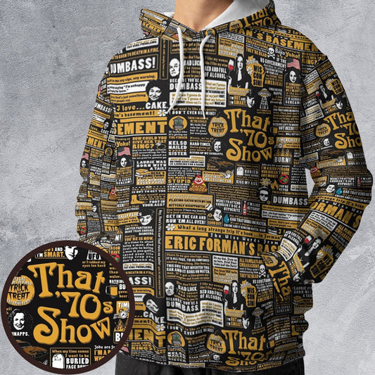 All-over Print Hoodie - HX98Z7DF -  - 1