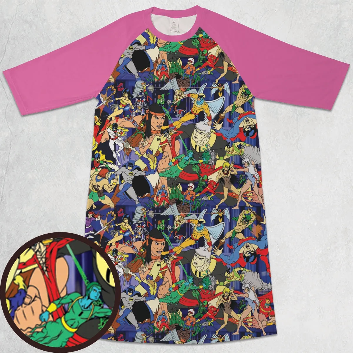 3/4 Sleeve Raglan Dress - ZX86QF62