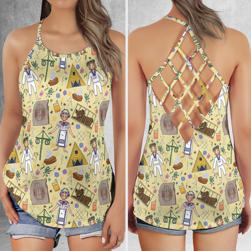 Criss Cross Tank Top - M553HWYD -  - 1