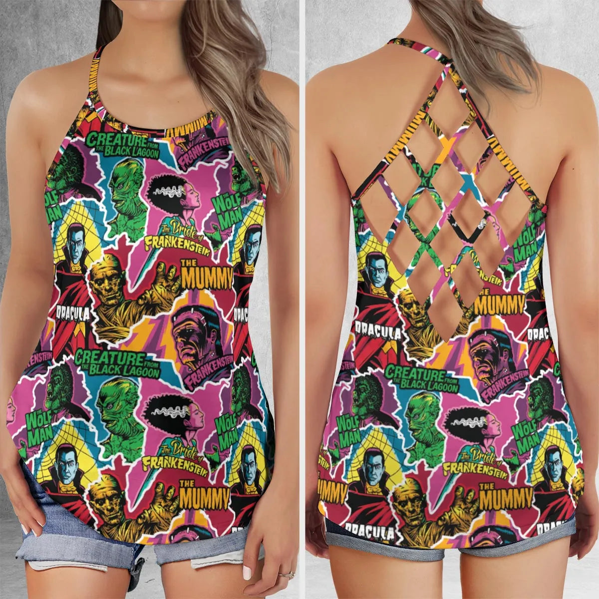 Criss Cross Tank Top - 2DNP97LY