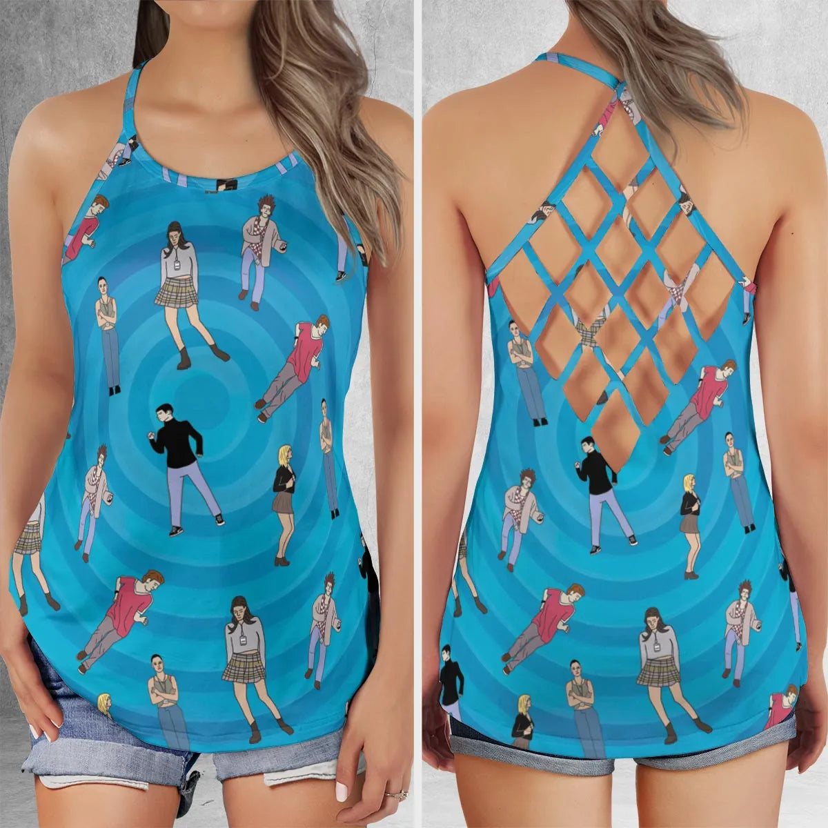 Criss Cross Tank Top - 9ZWDF23D