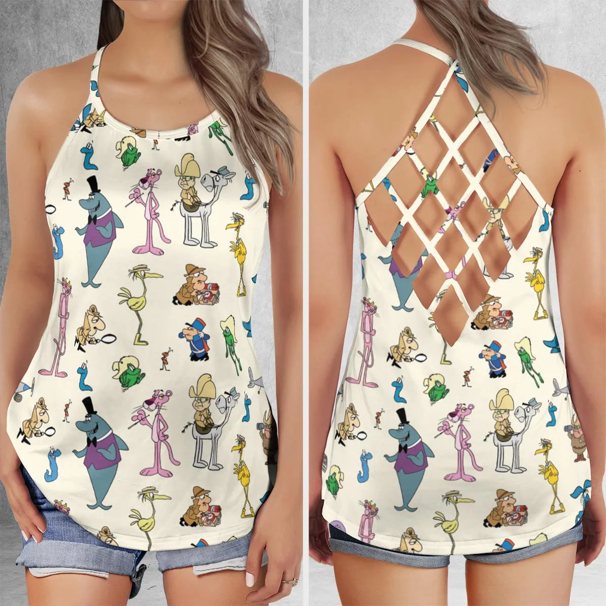 Criss Cross Tank Top - SCQQT3XY