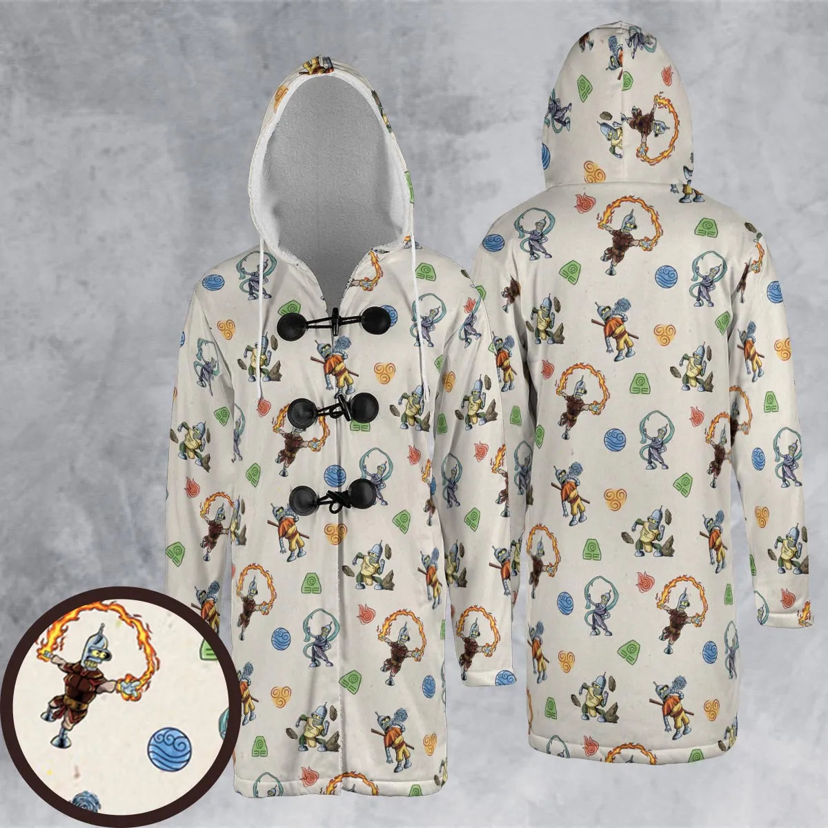Hooded Cloak Coat - 6U1D5V1T