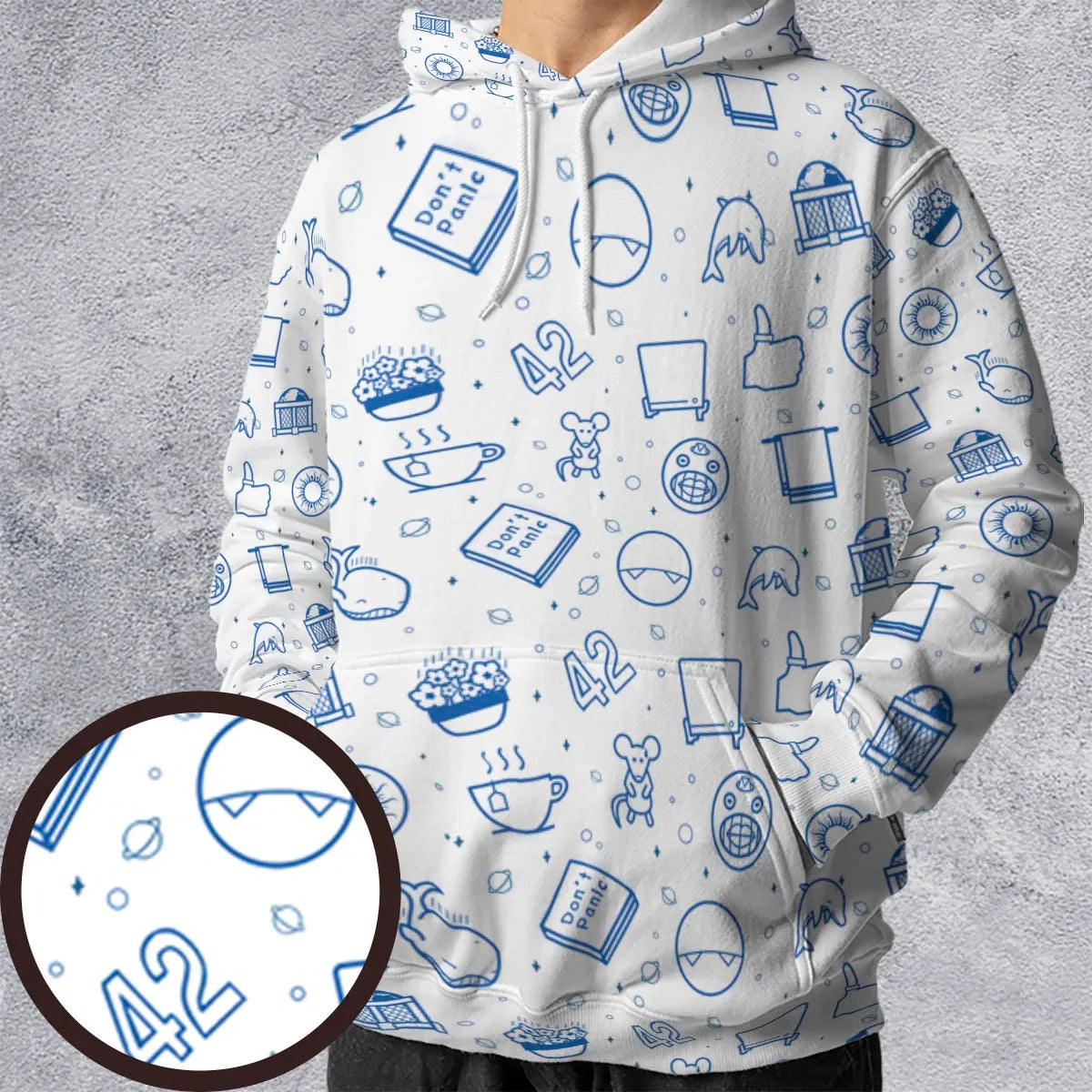 All-over Print Hoodie - 4ZE38XG5
