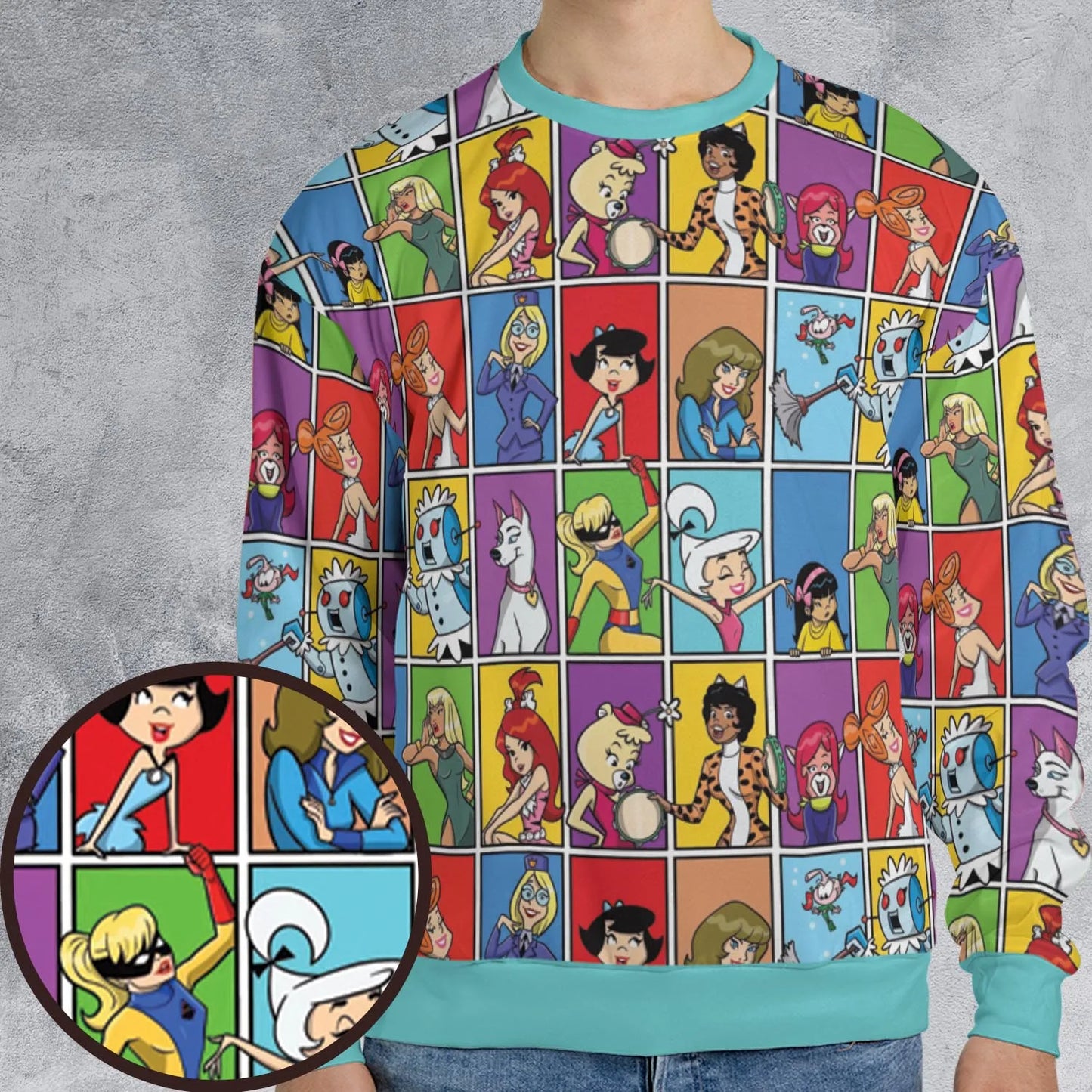 All-over Print Sweatshirt - Q1H2ZSBG